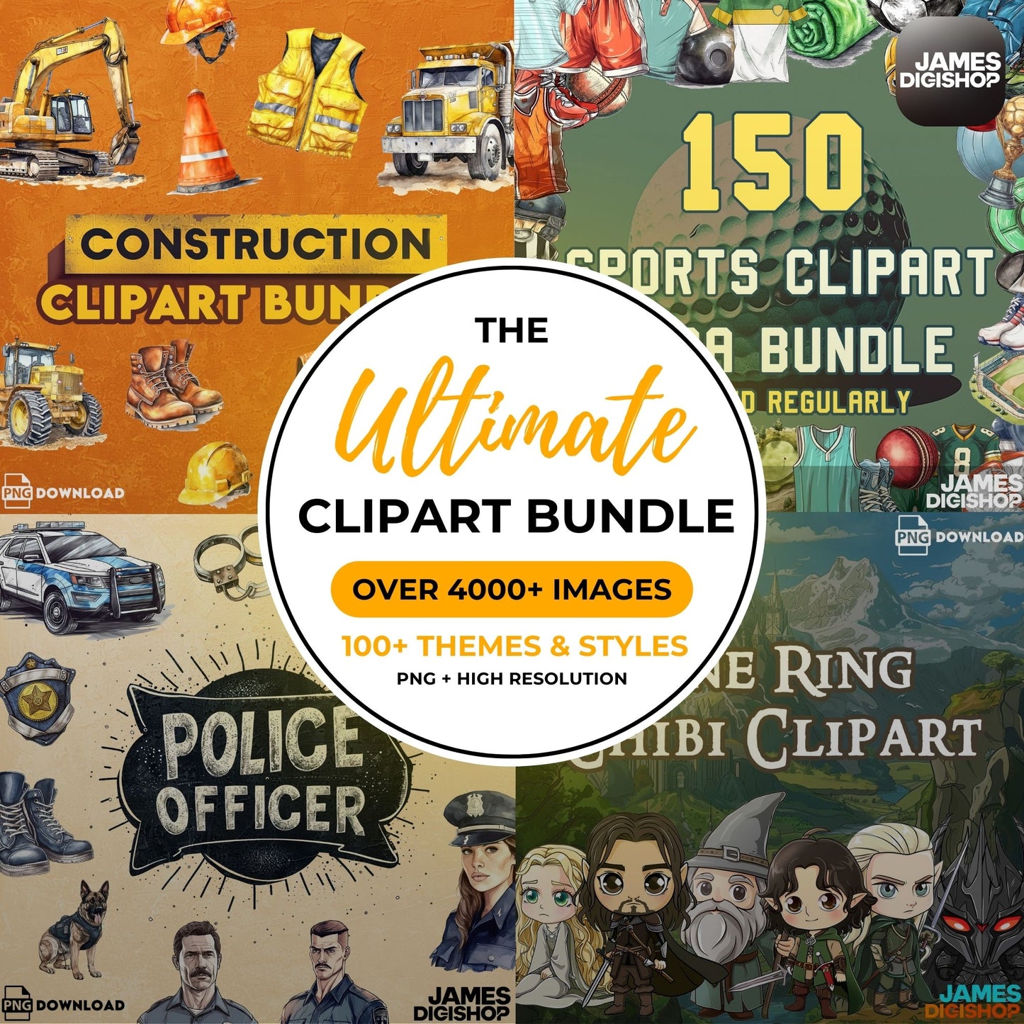 Ultimate 4000+ Mega Clipart Bundle