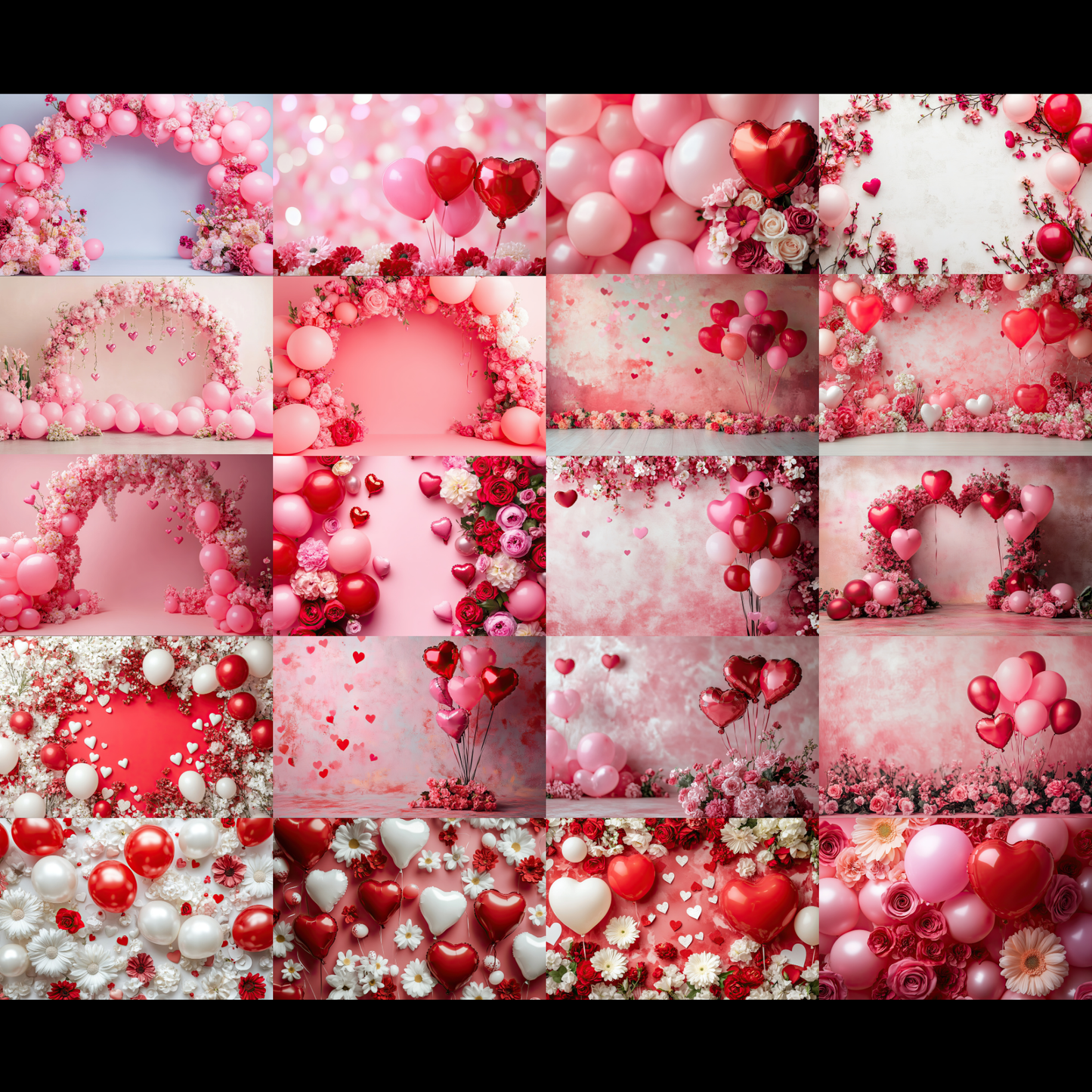 100+ Red Valentine Background Bundle