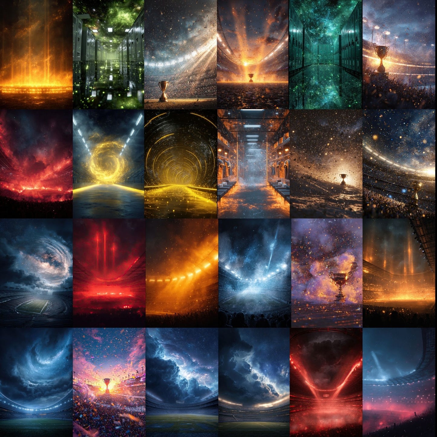 50 Cosmic Sports Background Bundle