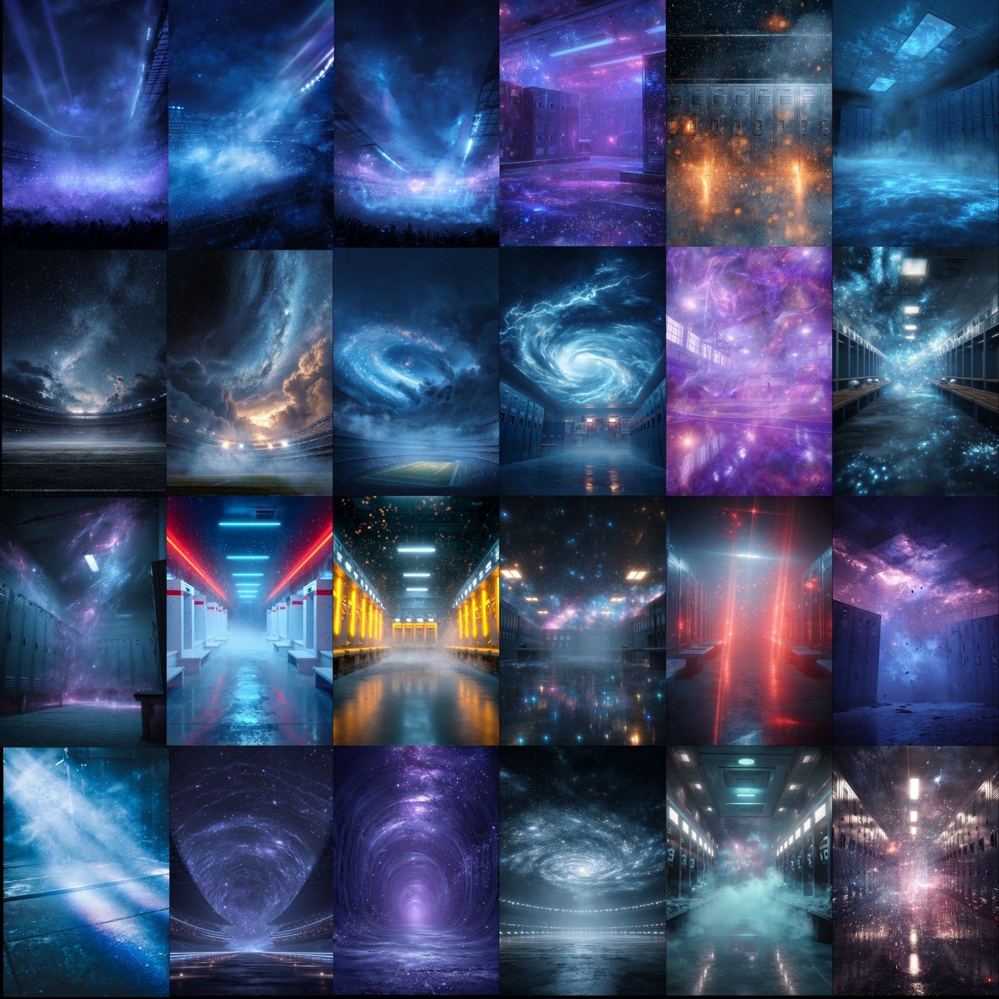 50 Cosmic Sports Background Bundle