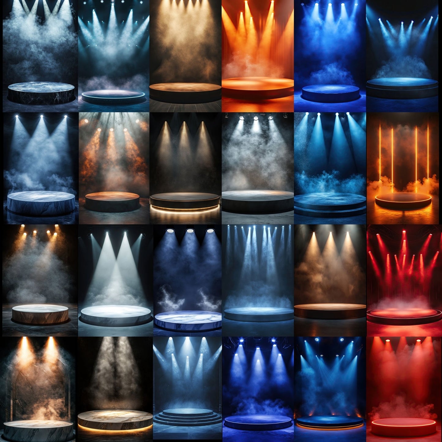 50 Stage Display Sports Background Bundle