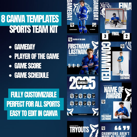 Sports Social Media Template Bundle
