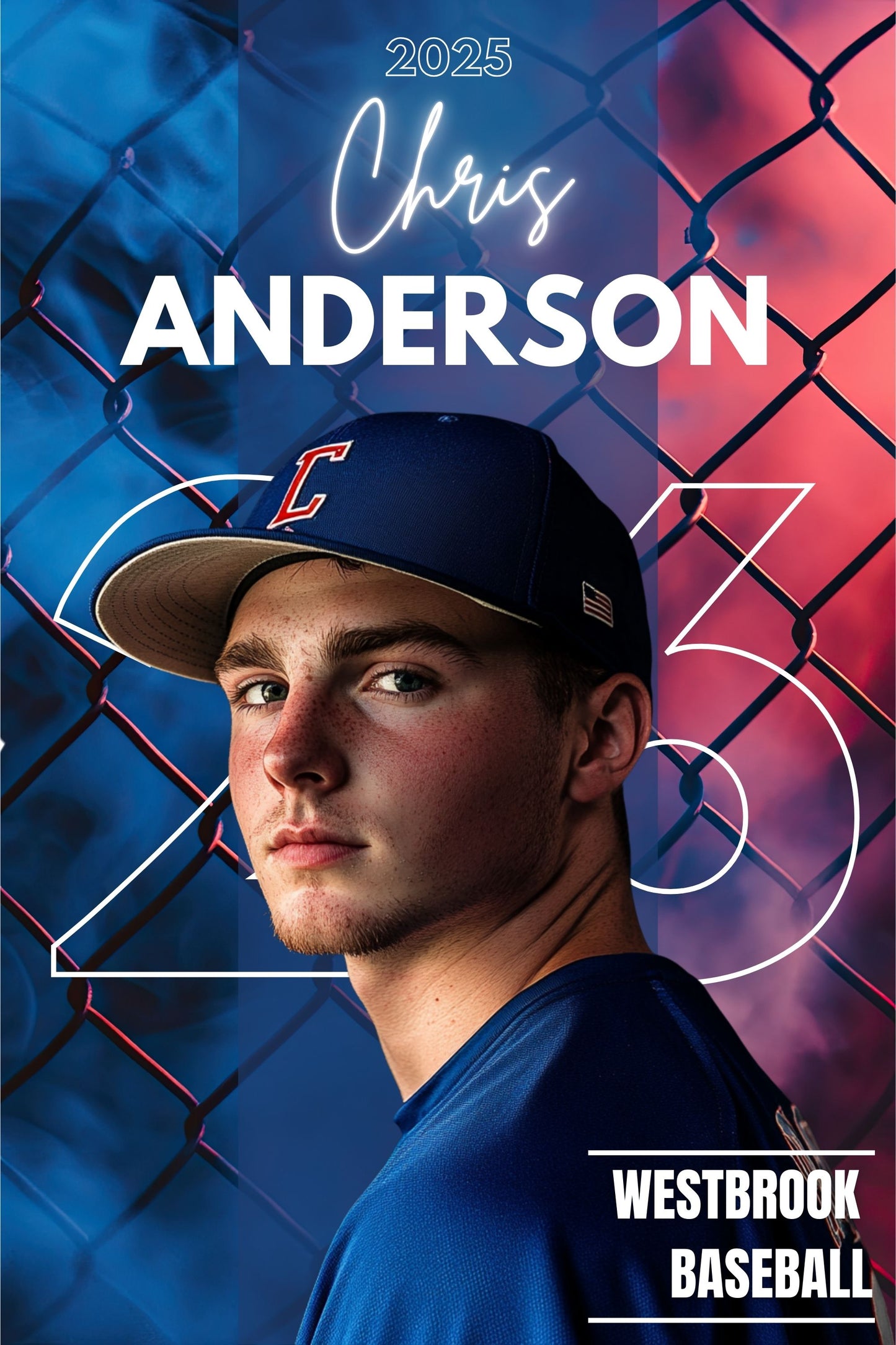 Baseball Canva Poster Template (Design 1)