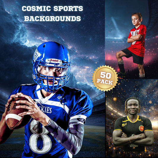 50 Cosmic Sports Background Bundle
