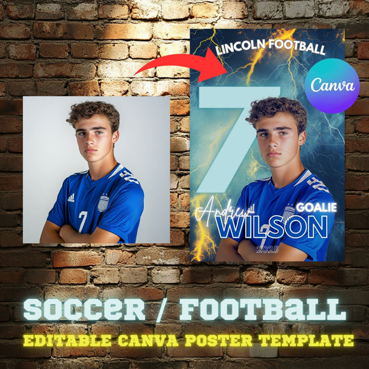 Soccer Canva Poster Template