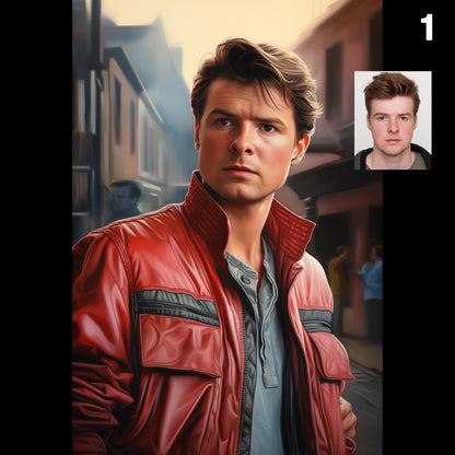 Marty Mcfly Custom Portrait