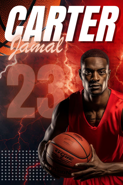 Basketball Canva Poster Template