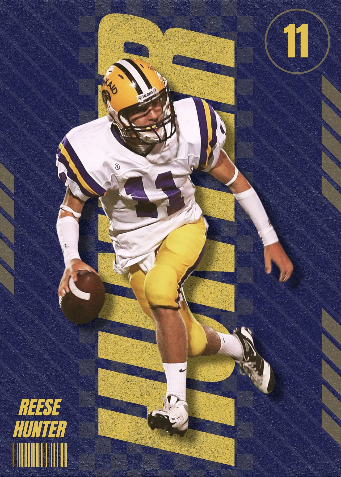 American Football Canva Poster Template (Blue)