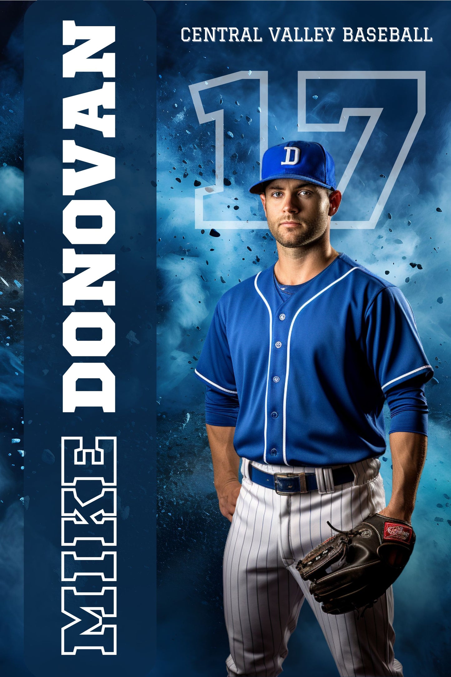 Baseball Canva Poster Template (Design 2)