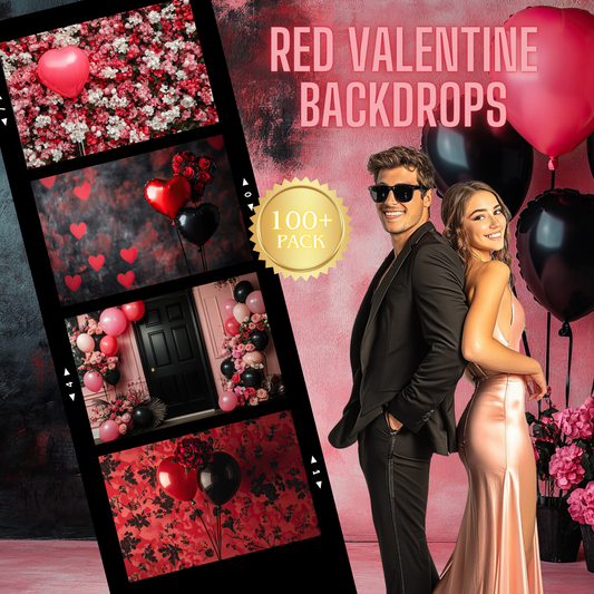 100+ Red Valentine Background Bundle