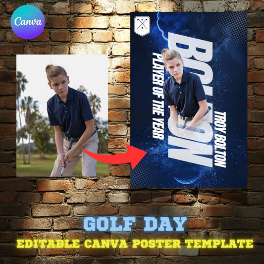 Golf Canva Poster Template (FREE)