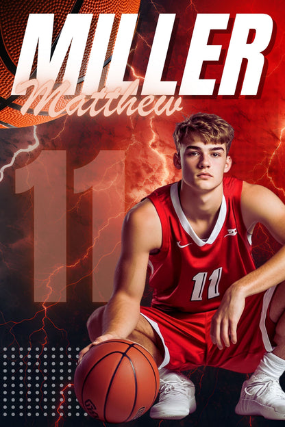 Basketball Canva Poster Template