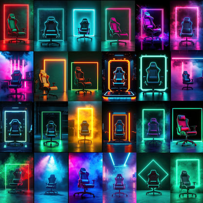 100 Gaming Chair Sports Background Bundle