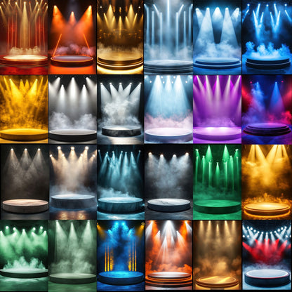 50 Stage Display Sports Background Bundle