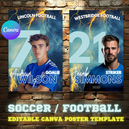 Soccer Canva Poster Template