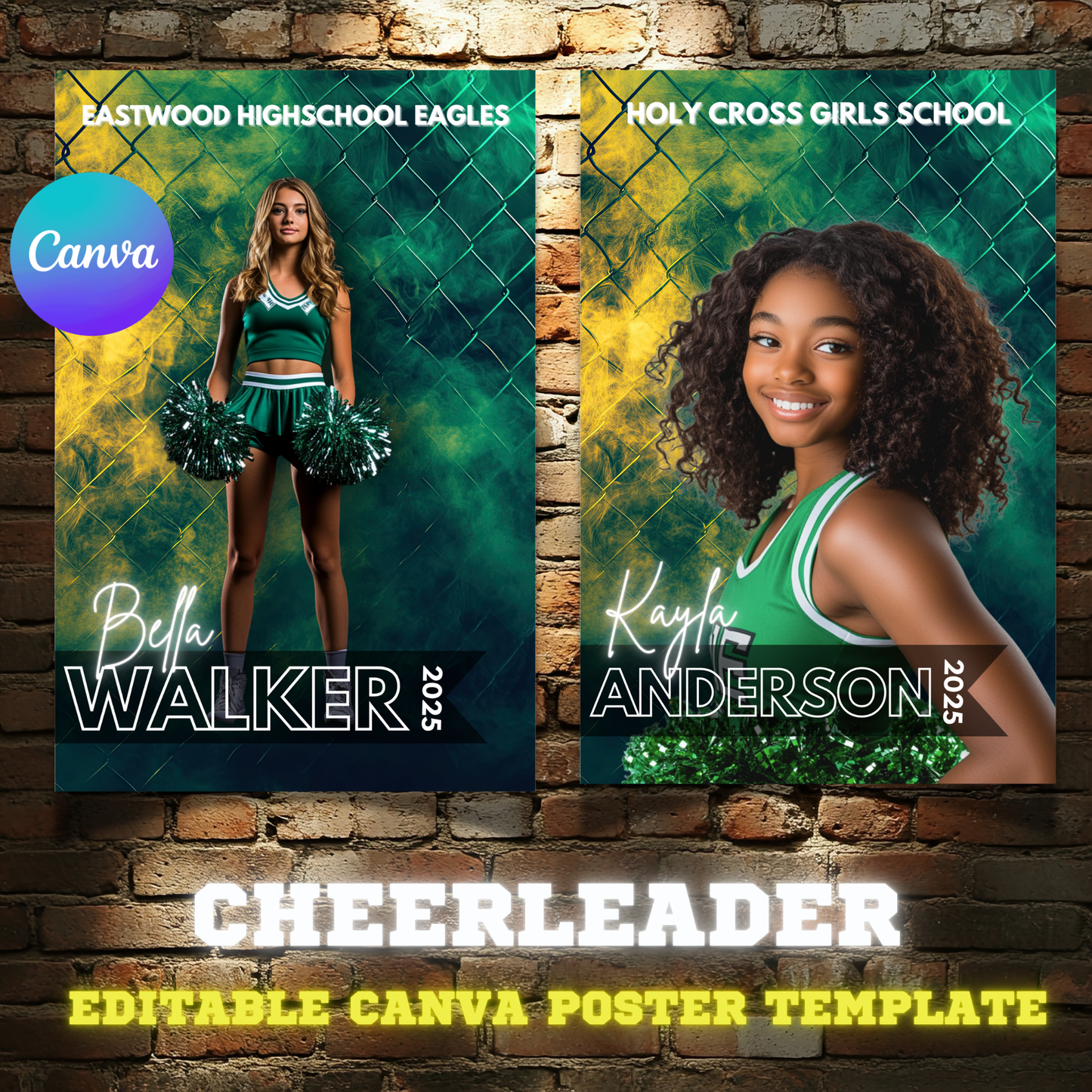 Cheerleader Canva Poster Template (FREE)