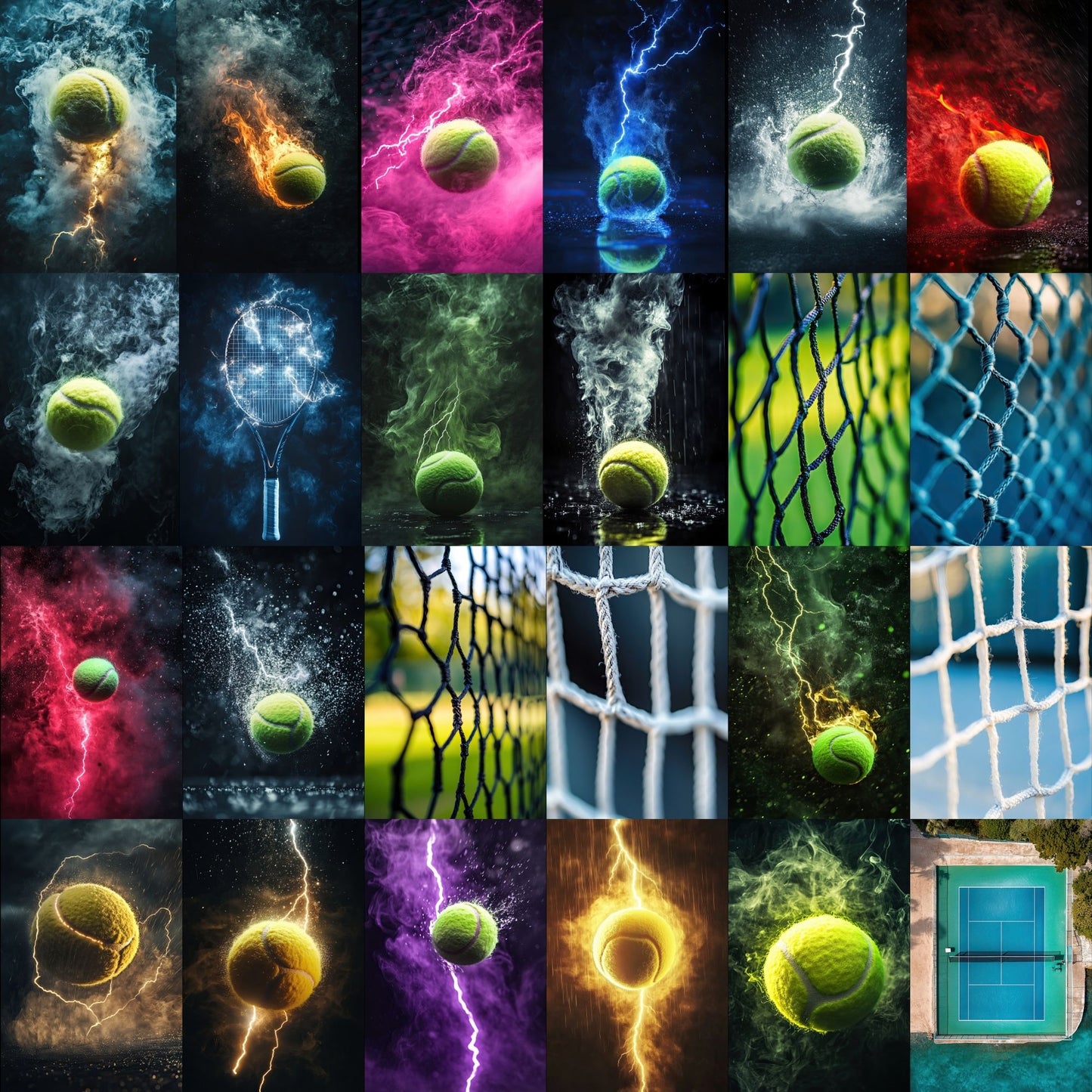 50 Tennis Sports Background Bundle