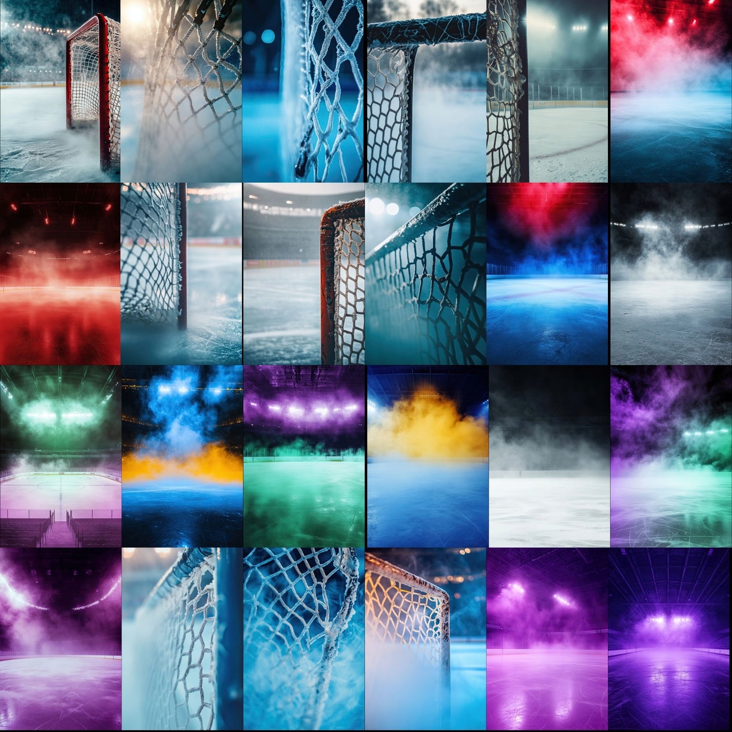 100 Hockey Sports Background Bundle