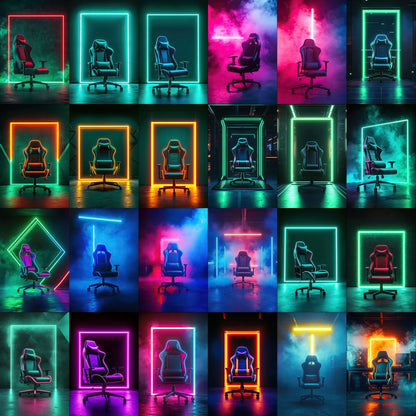 100 Gaming Chair Sports Background Bundle