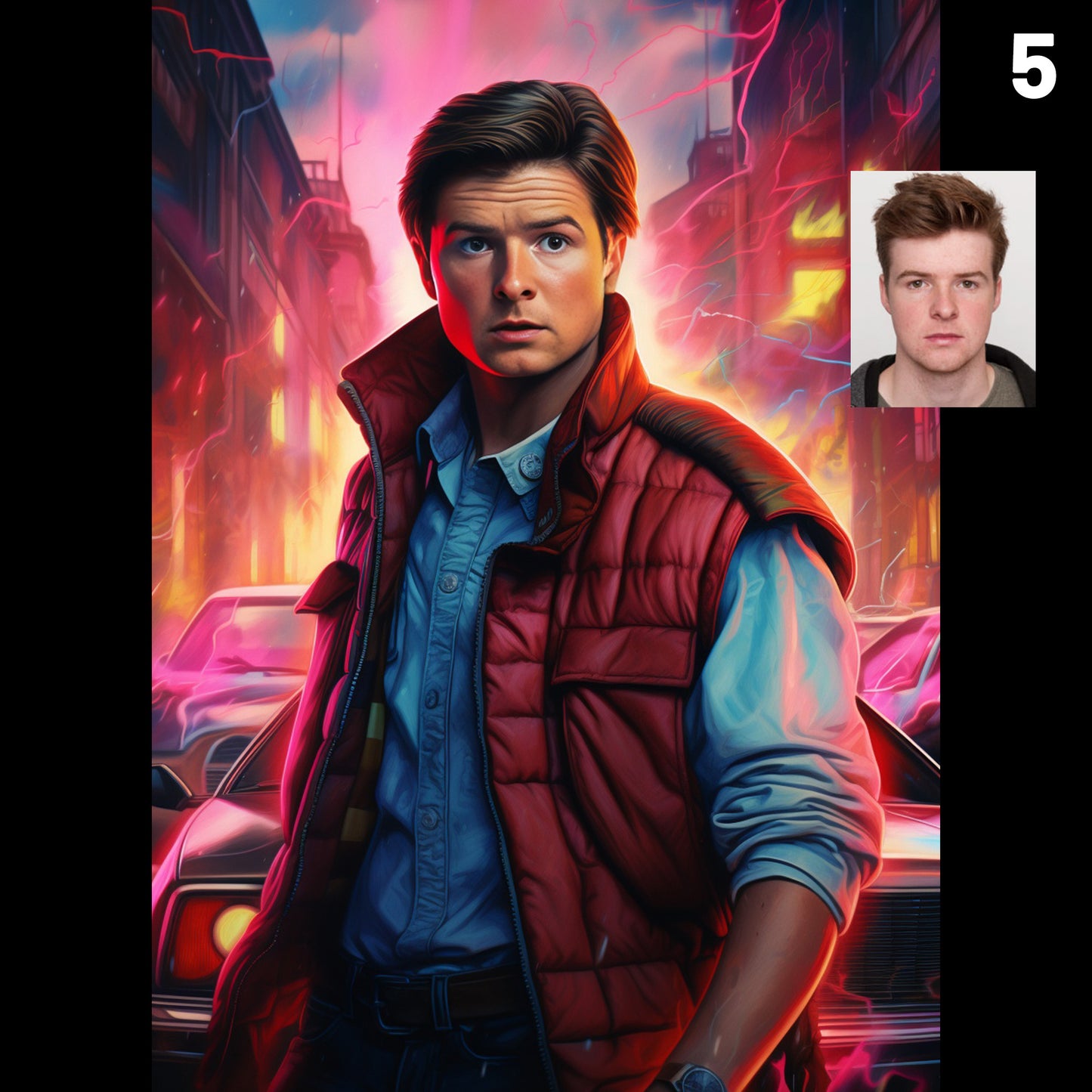 Marty Mcfly Custom Portrait