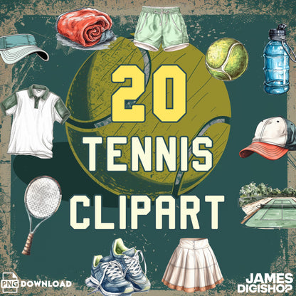 20 Tennis Clipart