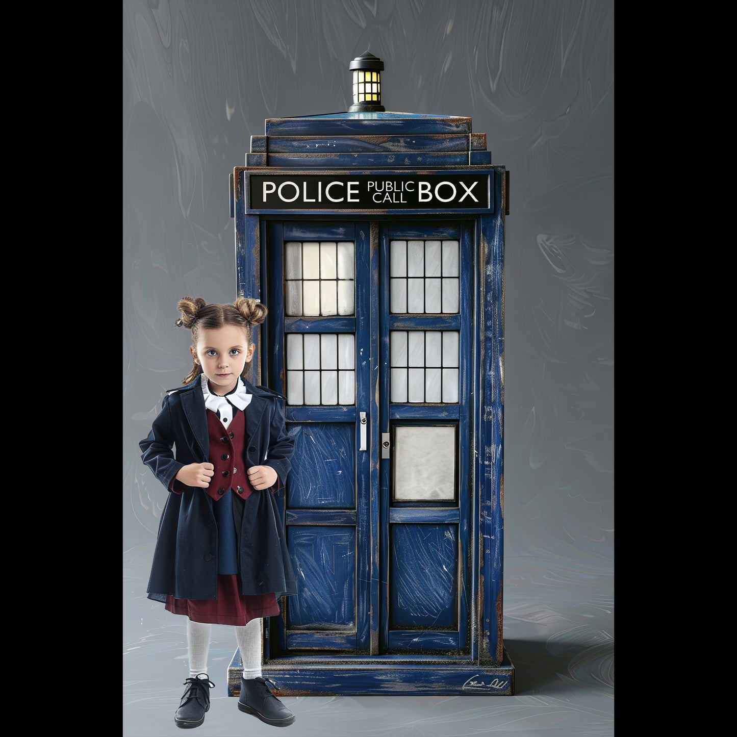 10 Police Box Digital Background Bundle