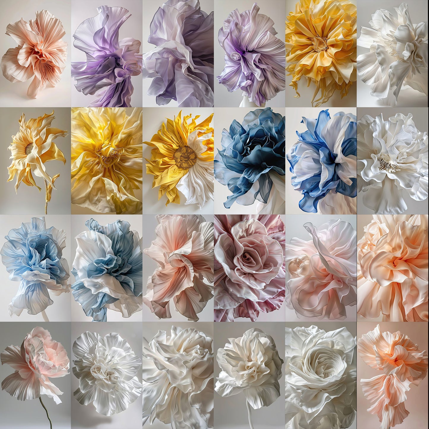 50 Fine Art Flower Backgrounds Bundle