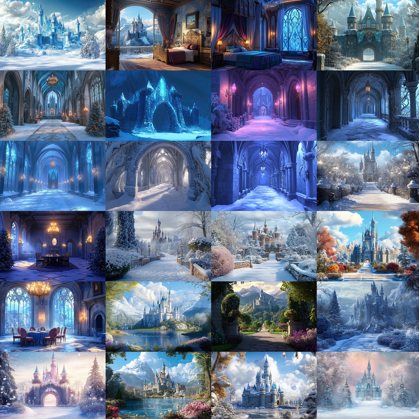 300+ Princess Castle Mega Pack Background Bundle