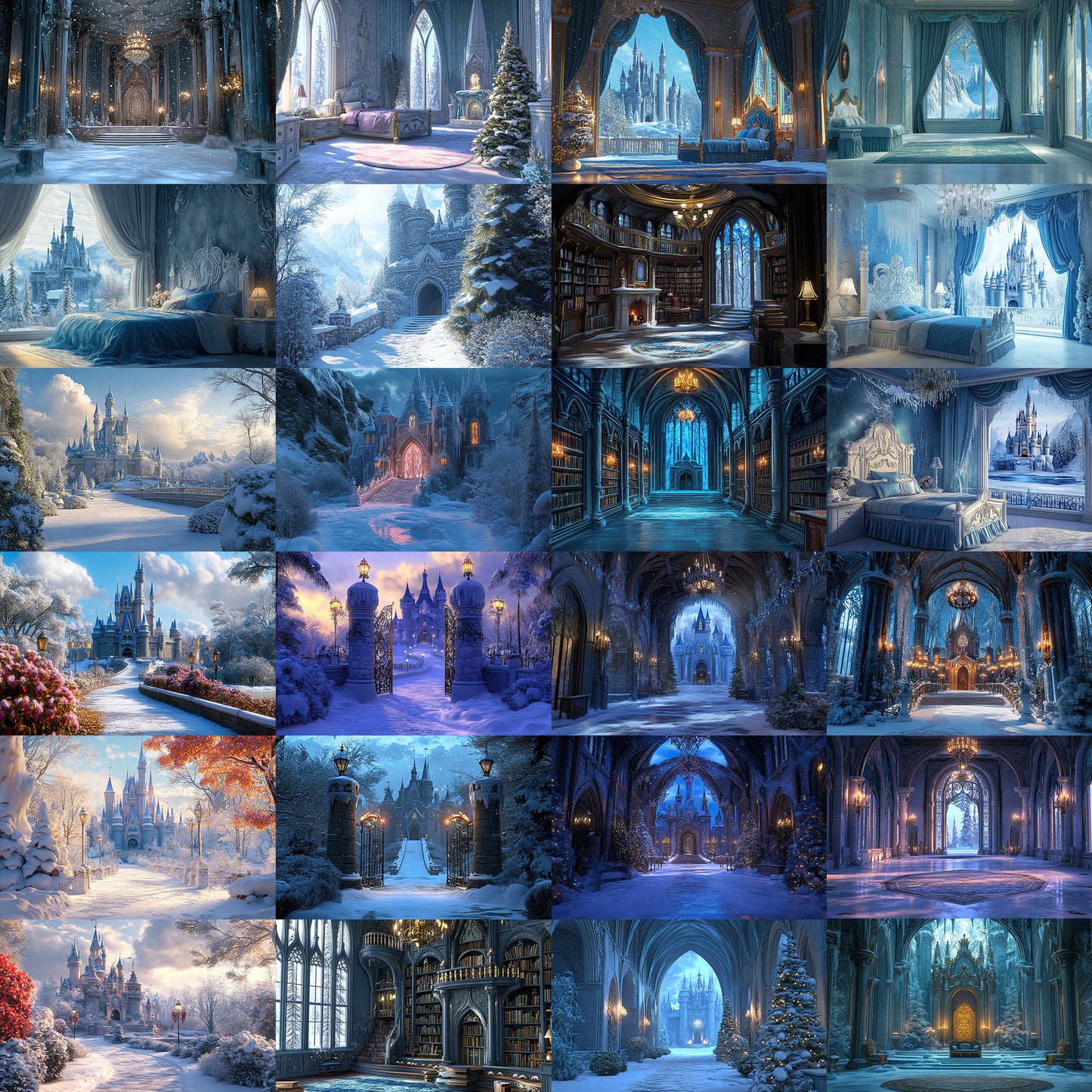 300+ Princess Castle Mega Pack Background Bundle