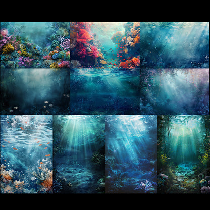 50 Under the Sea Backgrounds Bundle