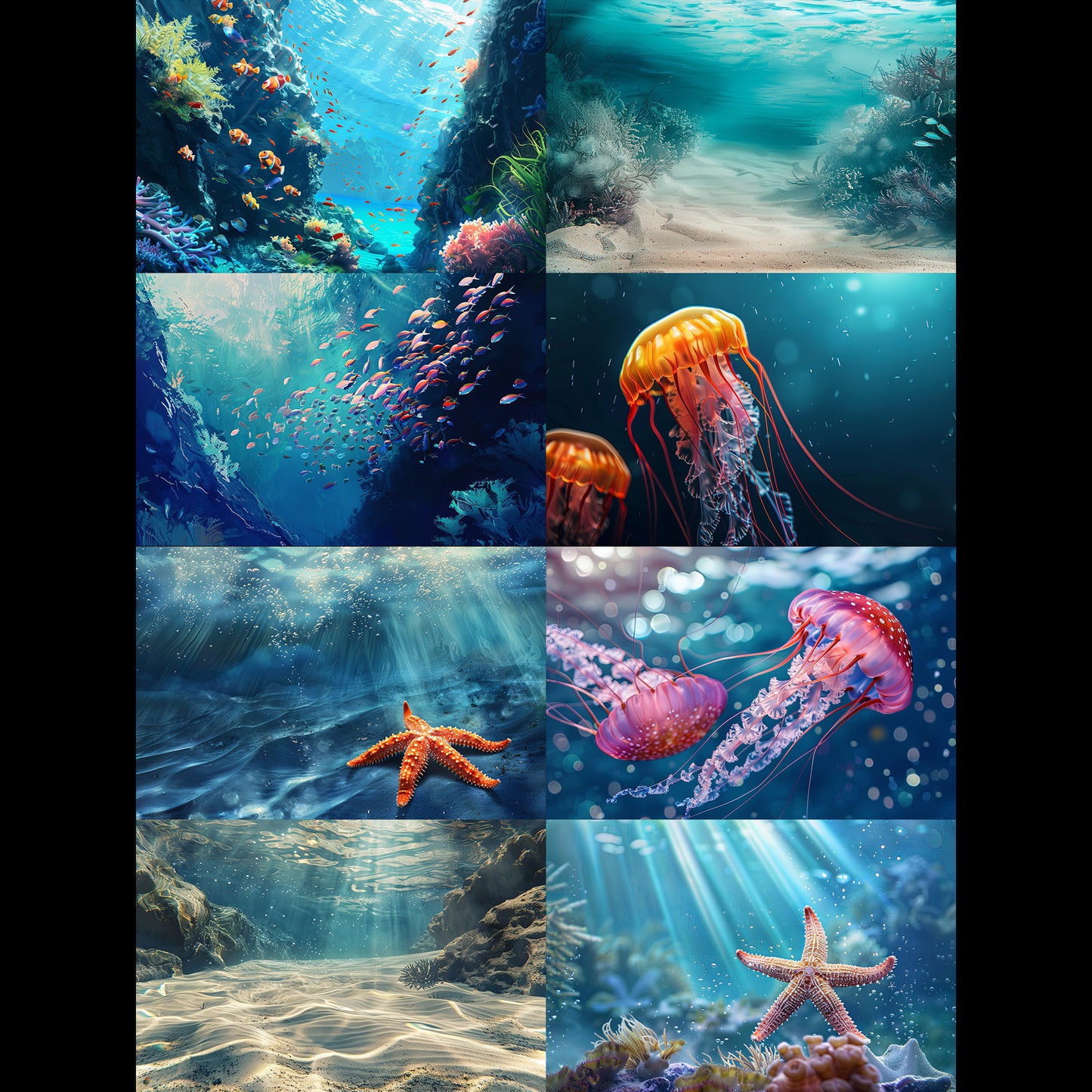 50 Under the Sea Backgrounds Bundle