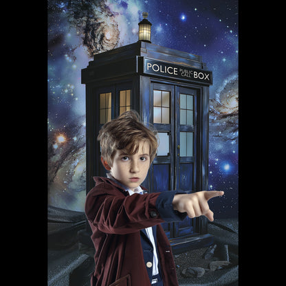 10 Police Box Digital Background Bundle