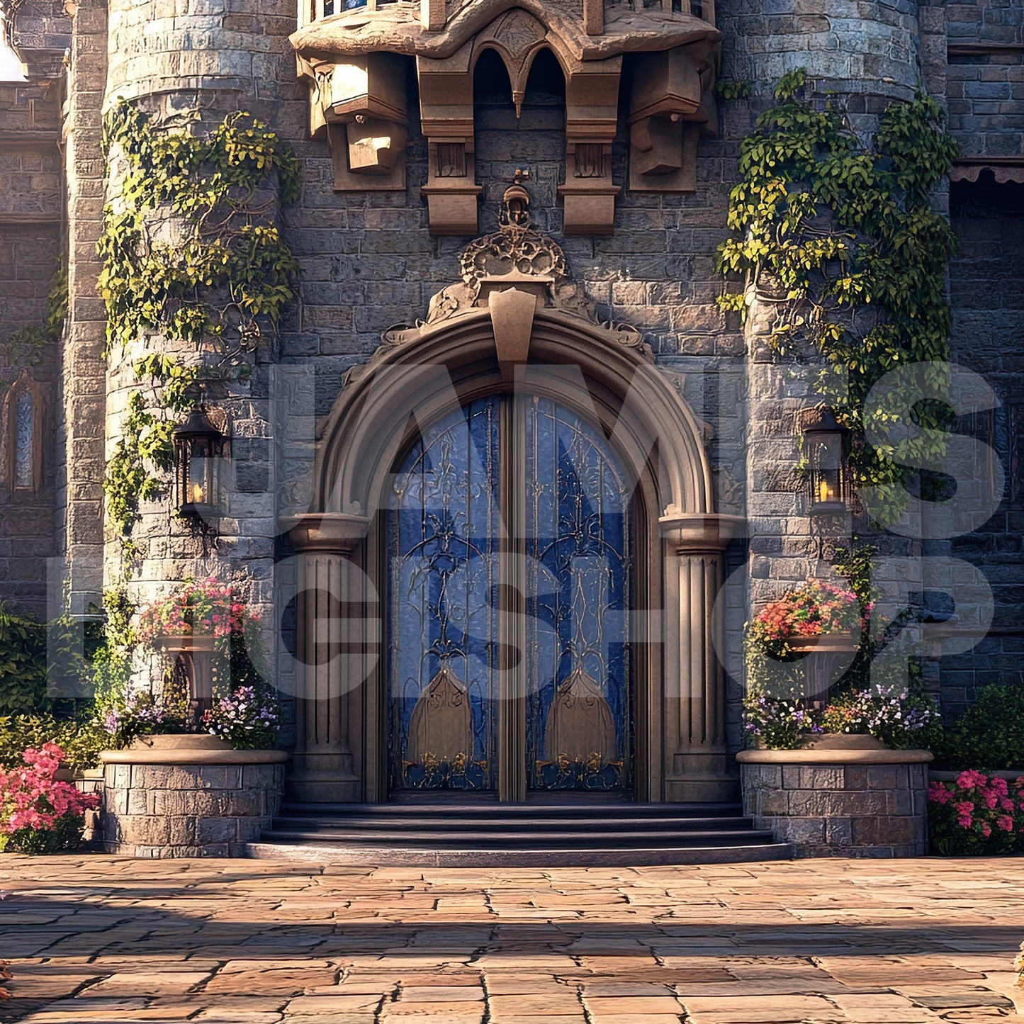 60 Princess Castle Background Bundle