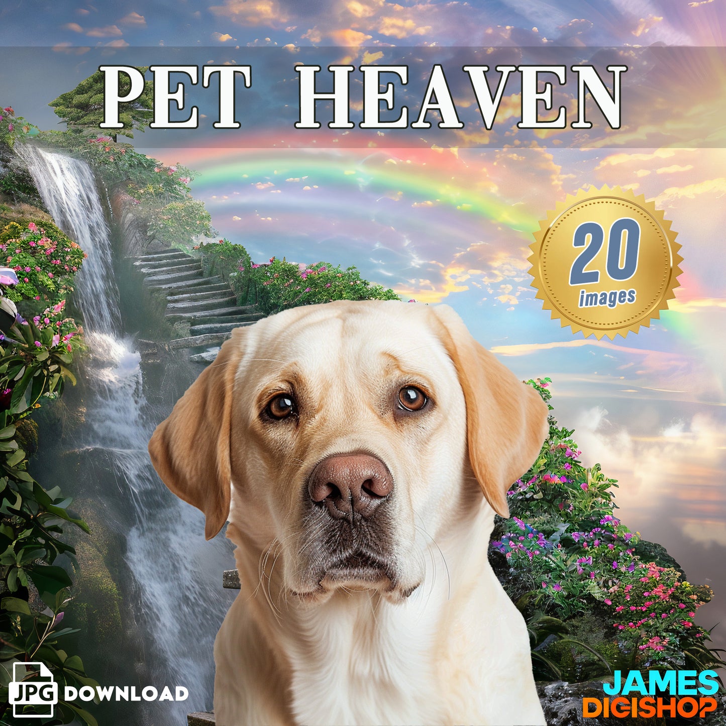 20 Pet Heaven Digital Background Bundle