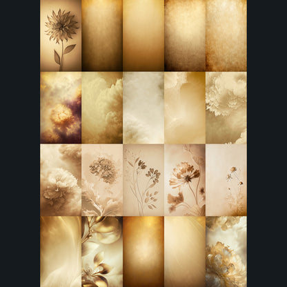 20 Soft Brown Clouds Background Bundle