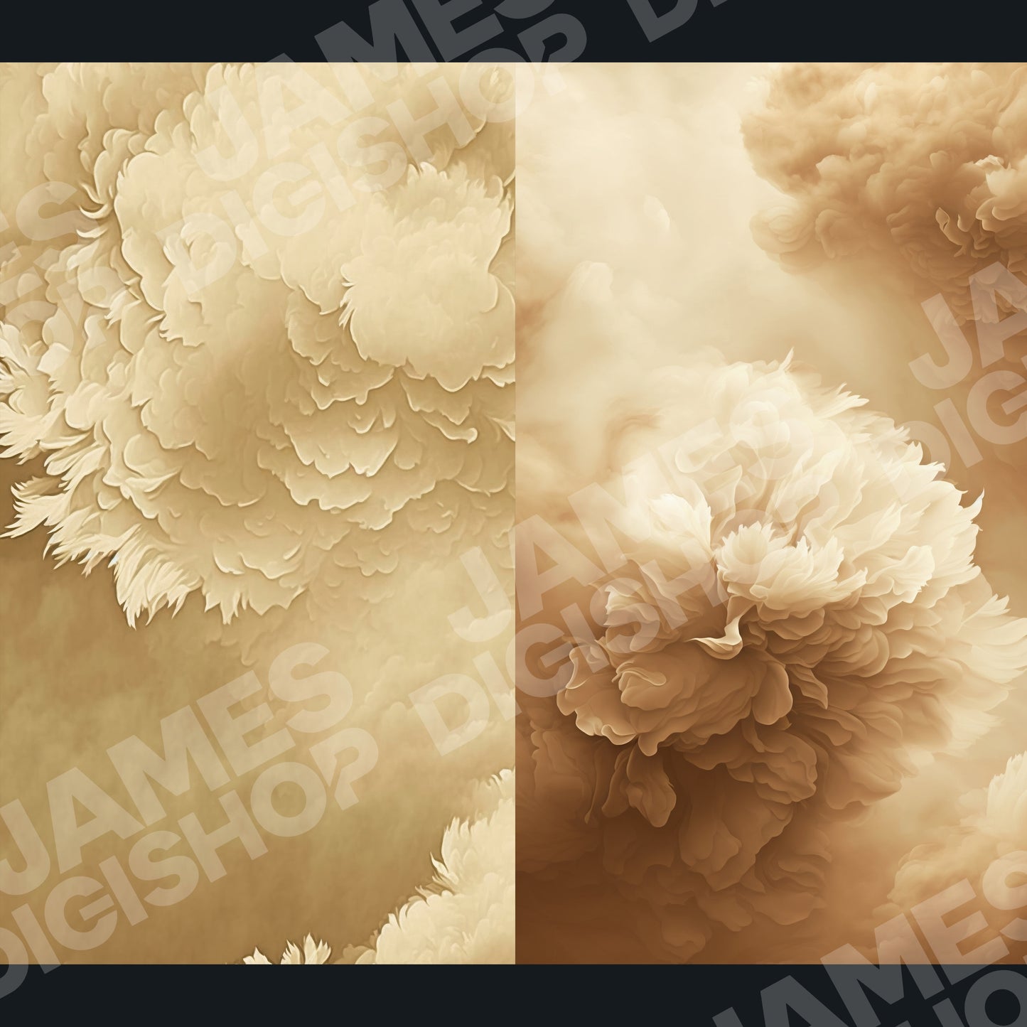 20 Soft Brown Clouds Background Bundle