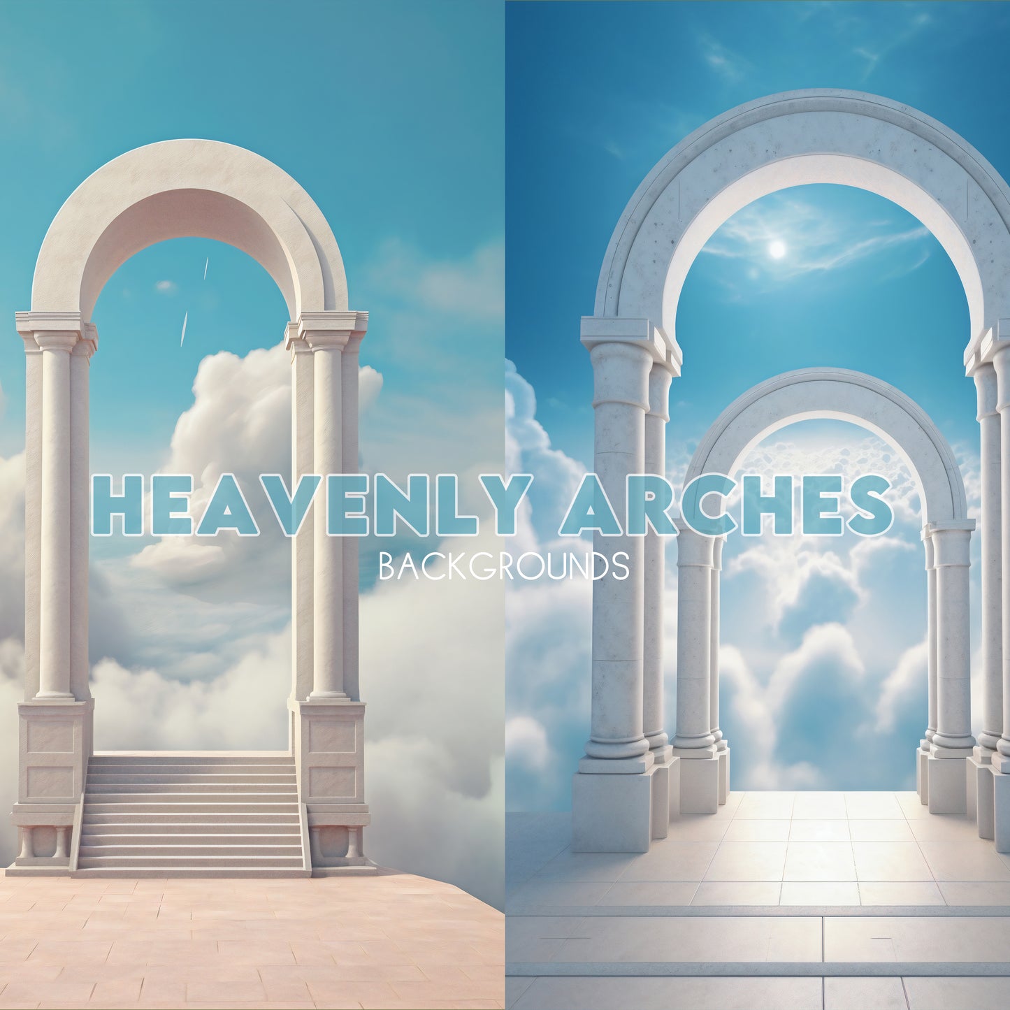 Heavenly Arches Background Bundle