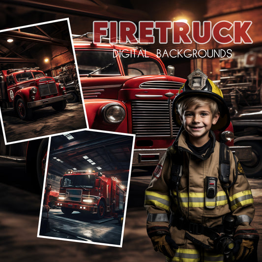 Firetruck Background Bundle