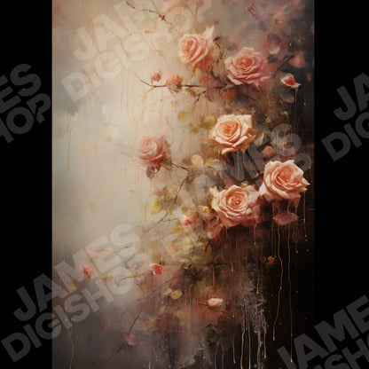 20 Dripping Roses Background Bundle