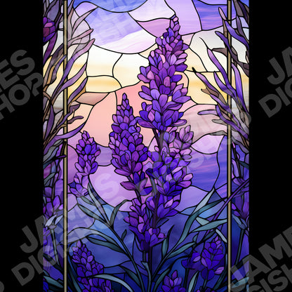 20 Stained Glass Flower Background Bundle