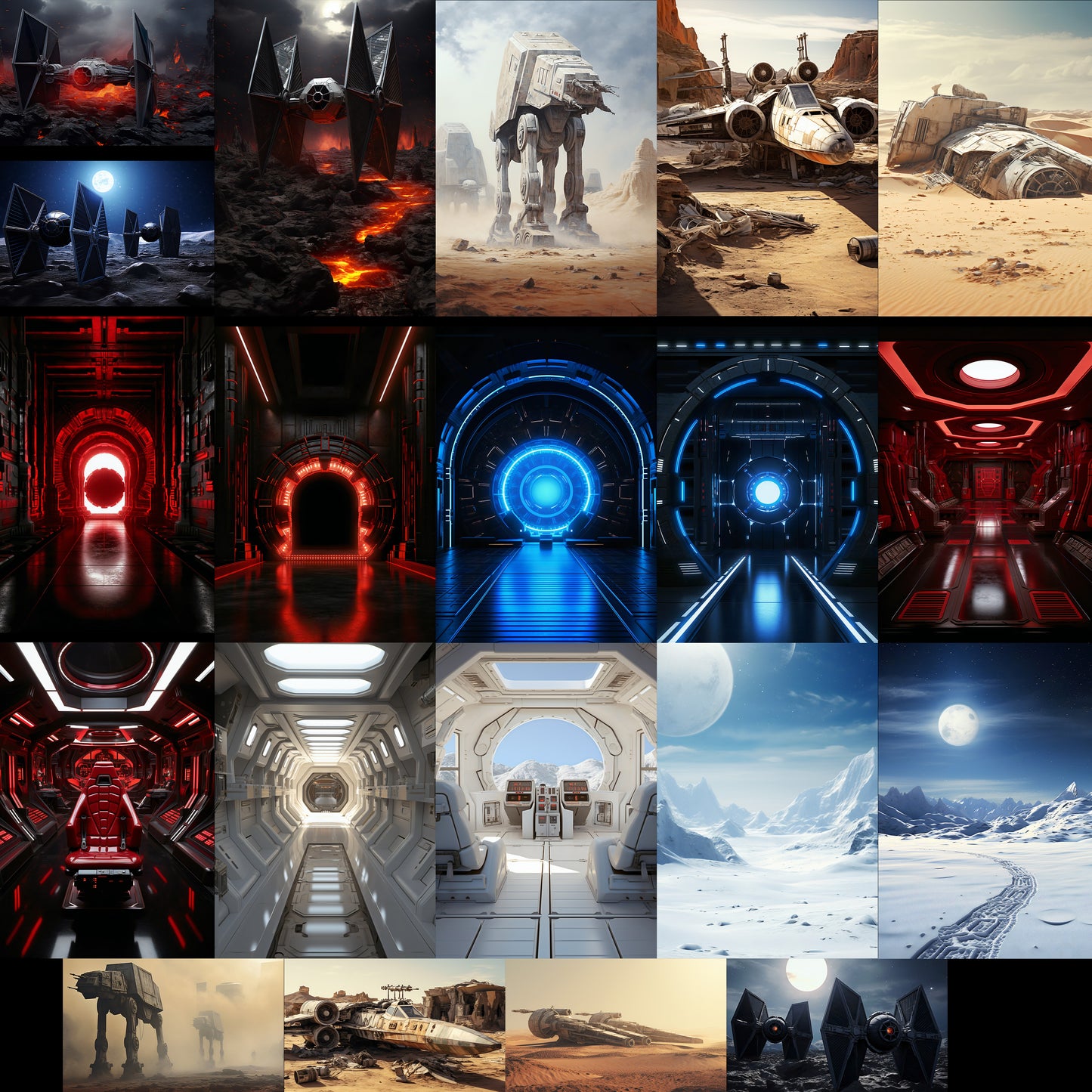 20 Space Wars Background Bundle