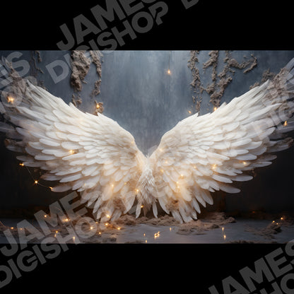 50 Angel Wings Background Bundle