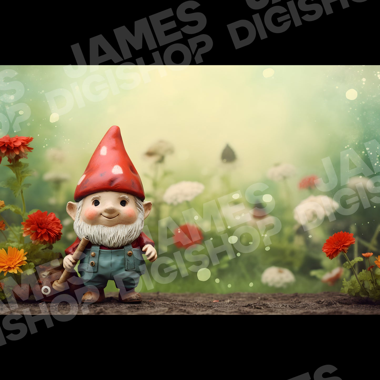 50 Christmas Garden Gnome Background Bundle