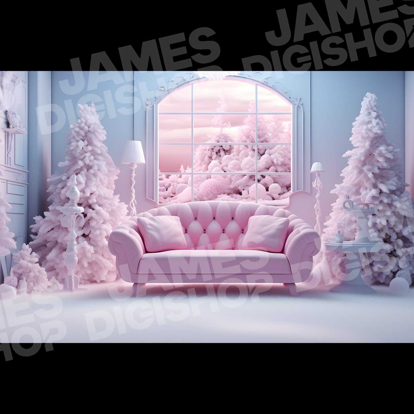 50 Pink Christmas Background Bundle