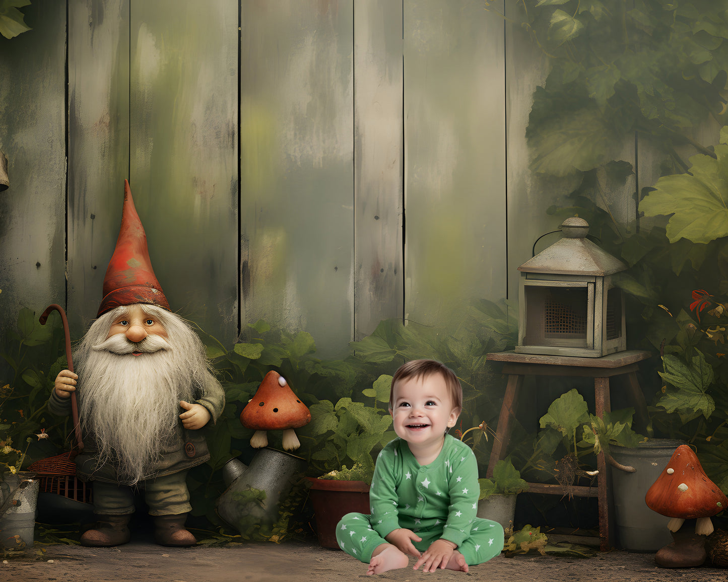 50 Christmas Garden Gnome Background Bundle