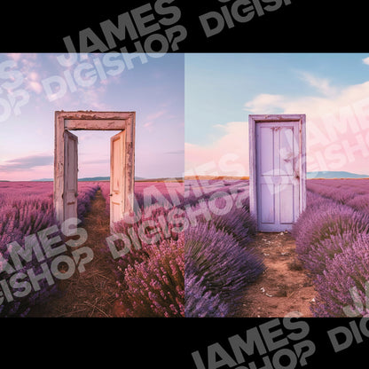 Lavender Door Background Bundle