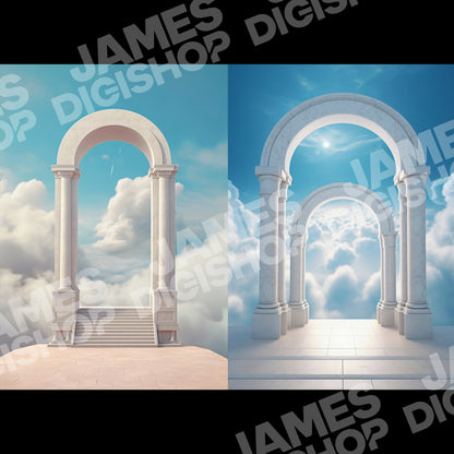 Heavenly Arches Background Bundle