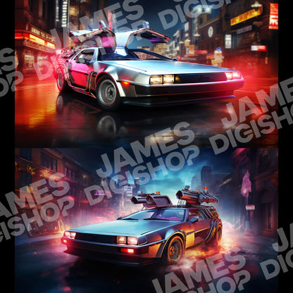 Futuristic Car Background Bundle